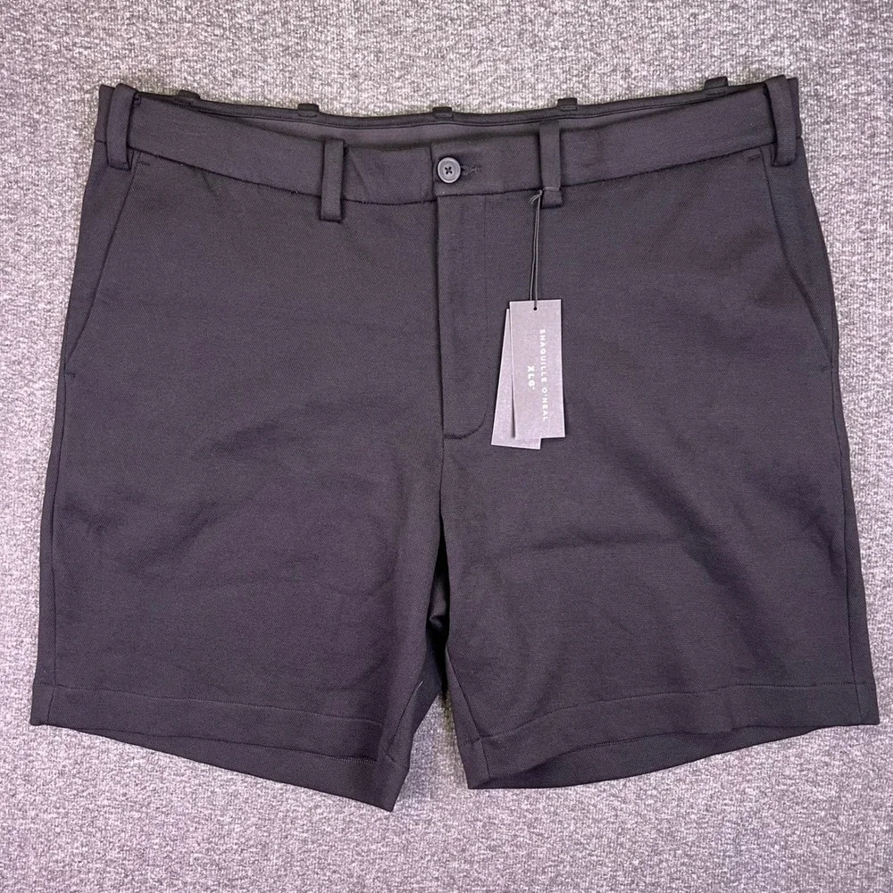 Shaquille O'Neal Knit Short Men XL Black Comfort Stretch Casual Big and Tall NEW